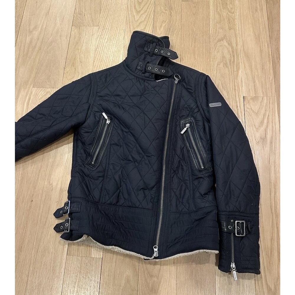 Barbour -BATTALION Quilted Jacket Sherpa Fleece Women's Size 6